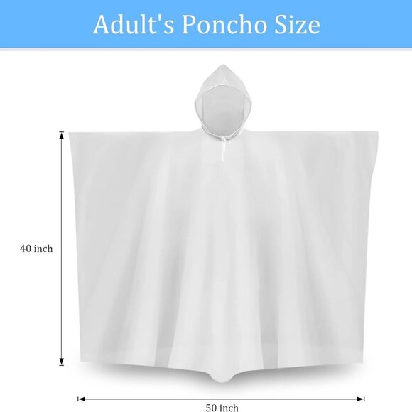 Ponchos Family Pack, Rain Poncho For Family Pack丨 Disposable Ponchos For Kids an - Picture 7 of 8
